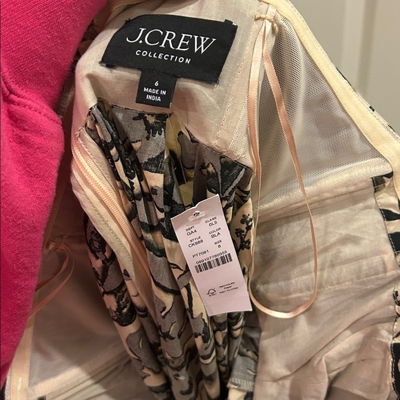 NWT J Crew Collection strapless bow-back maxi dress - Picture 3 of 8